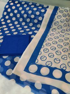 Polka Dot Salwar Kameez Unstitched Clothes