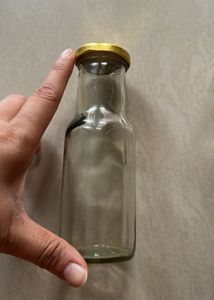 Set Of 6 Glass Bottles
