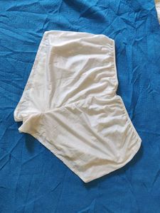 White Lace Trim Briefs