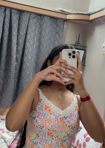 Floral Crochet Tank Top