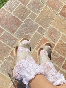 Clear Strap Block Heels