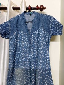Jeans Coloured Kurta For Women