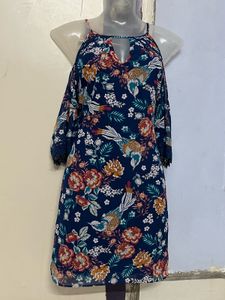 Pintrest Floral Cold Shoulder Dress