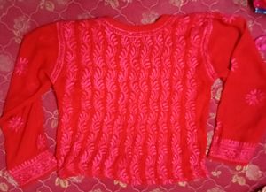 Chikenkari Short Top