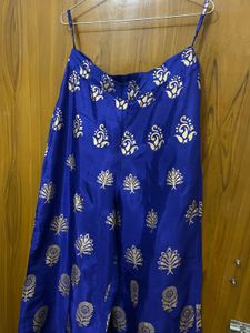 Blue &amp; Gold Kurta Set