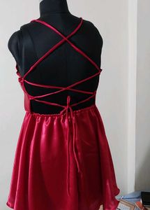 Red Satin Frock