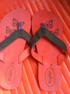 Butterfly Print Flip-Flops