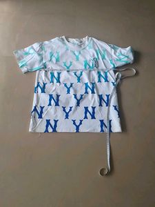 White Shirt  For Men With Overall Design