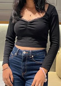 Black Long Sleeve Top