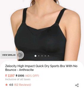 2 Sports Bras Padded Quick Dry Full Coverage