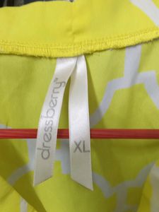 Yellow Top Kaftan Form Dressberry