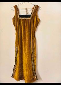 Velvet Kurti Sleeveless