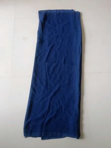 plain Navy Blue saree