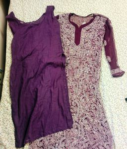 Elegant Purple Kurta