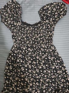 Black Fit and Flare Mini Dress