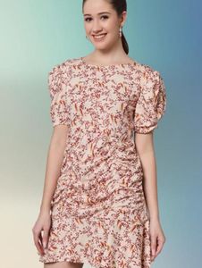 Floral Print Mini Dress