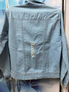 Denim Jacket With Sequin Work