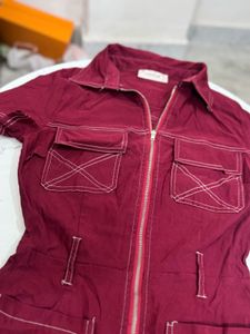 Red Romper Jumpsuit