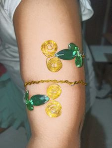 Green Stone arm cuff