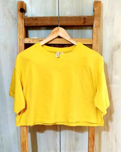 Cotton Yellow Top H&amp;M Size-42