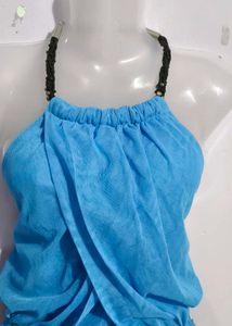 Blue Halter Dress