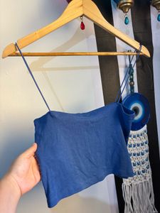 Zara String Cami Strappy Crop Top