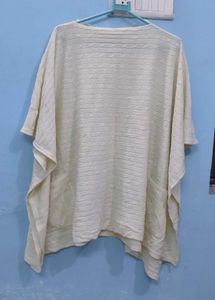 Woolen Poncho With Pockets For Women
