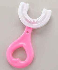 Pink U-Shaped Children's Toothbrush