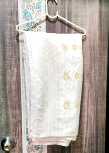 Super Soft White Hajarbuti Jamdani