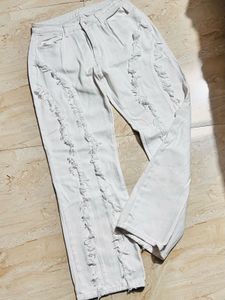 SHEIN Stylish White Jeans