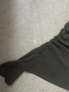 Olive Green Textured Top