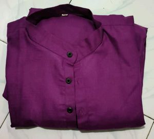 Purple Mandarin Collar Kruta