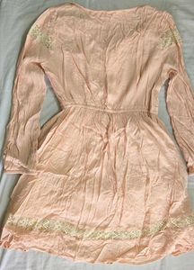 Peach Boho Vacay Mini Dress