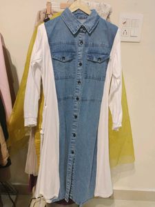 beautiful cotton denim soft dress