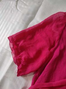 Pink Short Sleeve Top Bust 34-40