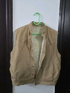 imported nude Sleeveless jacket size M