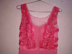 Pink Straight Night Gown