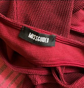 Red Fitted bodysuit