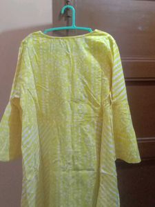 Yellow Embroidered Tunic