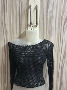 Crochet Long Sleeve Top