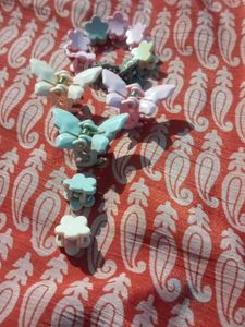 Cute Pastel Butterfly Mini Hair Clips
