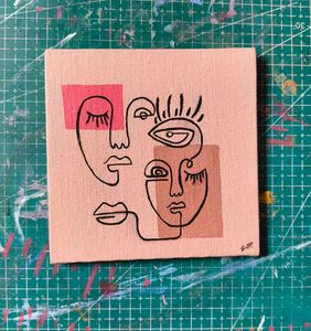 Small Painted Canvas