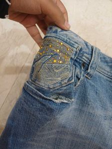 Studded Denim Jeans