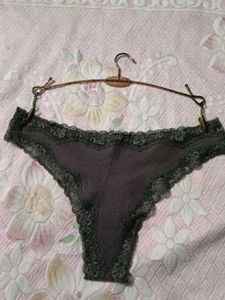 Lace Trim Thong - Size Small