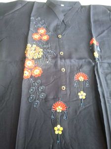 Navy Blue Kurti