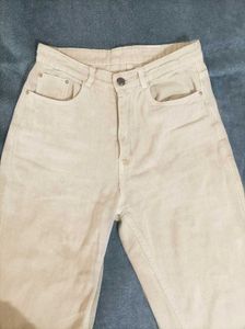 Biege Denim Pants