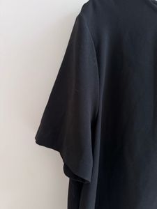 Elegant Black Pleated Hem Top