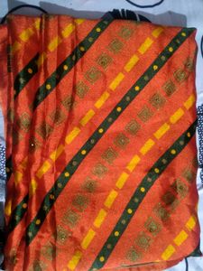 Mohak Festive Orange Saree