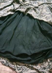 Dark Blue / Black Satin Silk Floor Length Dress