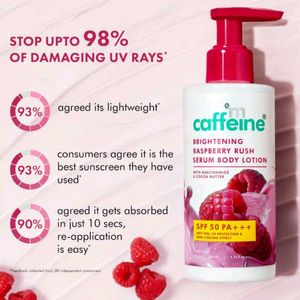 mCaffeine Body Sunscreen(spf) 50++++ Upto 4hrs